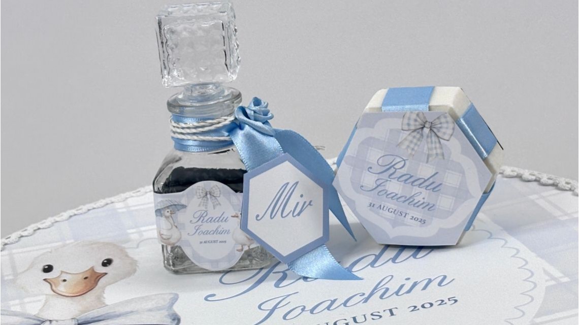 Trusou de botez cu rățuște Silly Goose 29